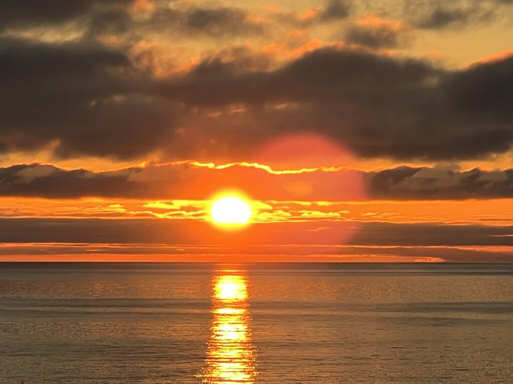 日本海の夕日